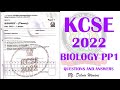 Biology Paper 1 Que & Ans KCSE 2022| KCSE Paper 1| Biology Revision KCSE 2022 |Biology Revision 2022