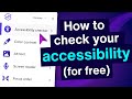 How to check your web accessibility - for free