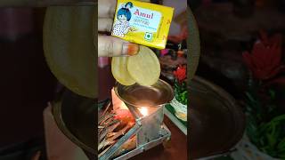 Mini Panipuri VS Amul Butter 😋 #shorts #youtubeshorts #minicooking #amulbutter #panipuri #cooking