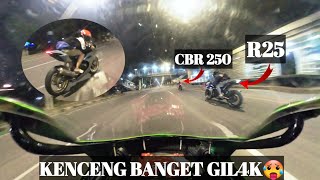 SENGIT CBR250 FT @Ngabvin1 VS NINJA150🥶