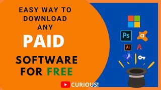 Easy way to download any paid software for free in Telugu || Free things in internet || by Curious