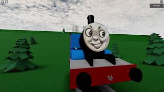 Thomas and friends falls of the cliff in Roblox