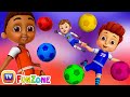 Learn Colors With Football - Kids Play With Colorful Football/soccer Balls | Chuchu Tv Funzone Games