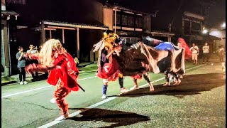 高岡市 福岡町第二区獅子方若連中 獅子殺し公民館前 2023 Fukuoka Town Second Ward Lion Dance Lion Slayer