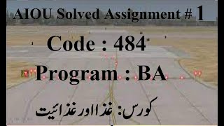 AIOU Code 484 Solved Assignment No 1 Spring 2024 | Baloch Academy