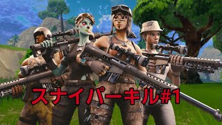 初投稿【FORTNITE】　スナイパーキル　#1