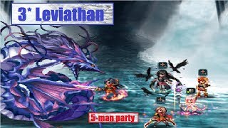 FFBE || 3* Leviathan // 5-man // All achievements