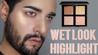 WET SKIN TUTORIAL | highlighter 3INA GLOW PALETTE