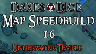 Underwater Temple | TTRPG Battlemap Timelapse [DungeonDraft]
