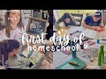 FIRST DAY OF HOMESCHOOL 2024-2025 | Homeschool Day in the Life