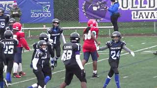 MRFL u13 PeeWee Lasalle Warriors vs Laval Dragons 2023