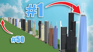 I built EVERY STATE'S Tallest Building in Minecraft!