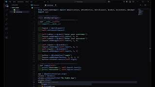 PyQt6 Python GUI: Creating a Login form