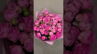 LoVa Flowers. Живые Свежие цветы. Букет из 13 кустовых роз \