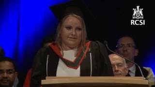 RCSI June Conferring 2016 - Dr Sharon Kennedy - Valedictorian Address