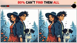 80% CAN'T FIND THEM ALL, YOU CAN DO IT. [SPOT THE DIFFERENCES / FINDING DIFFERENCES / FIND IT ALL]