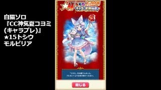 【白猫ソロ】 CC神気夏コヨミ(キャラプレ) ★15トシウモルピリア