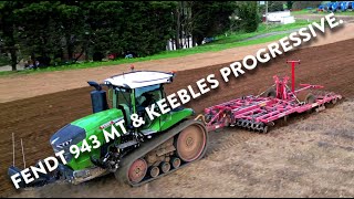 4Kᵁᴴᴰ March 2024: Fendt 943 MT and Keeble Brothers cultivator working in Blaxhall