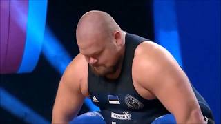 Mart Seim, Estonian Clean \u0026 Jerk record 557 pounds SuperHeavyweight