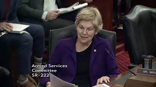 Senator Warren Exchange on Pentagon Wasteful Service Contracting Spending