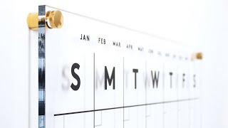 How to hang your clear acrylic calendar