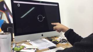 Leapmotion and Processing arduino media art prototype