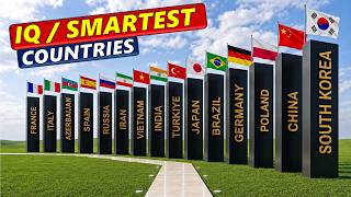 3D IQ Comparison | Smartest Countries Ranking
