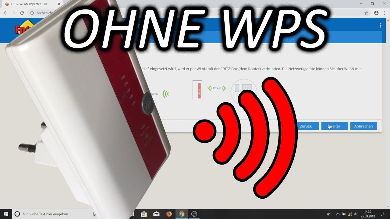 Fritz WLAN Repeater Manuell Einrichten (ohne WPS) - YouTube