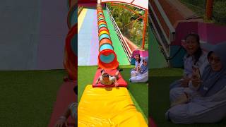 SI BOCIL NANGIS MINTA NAIK RAINBOW SLIDE‼️ #trending