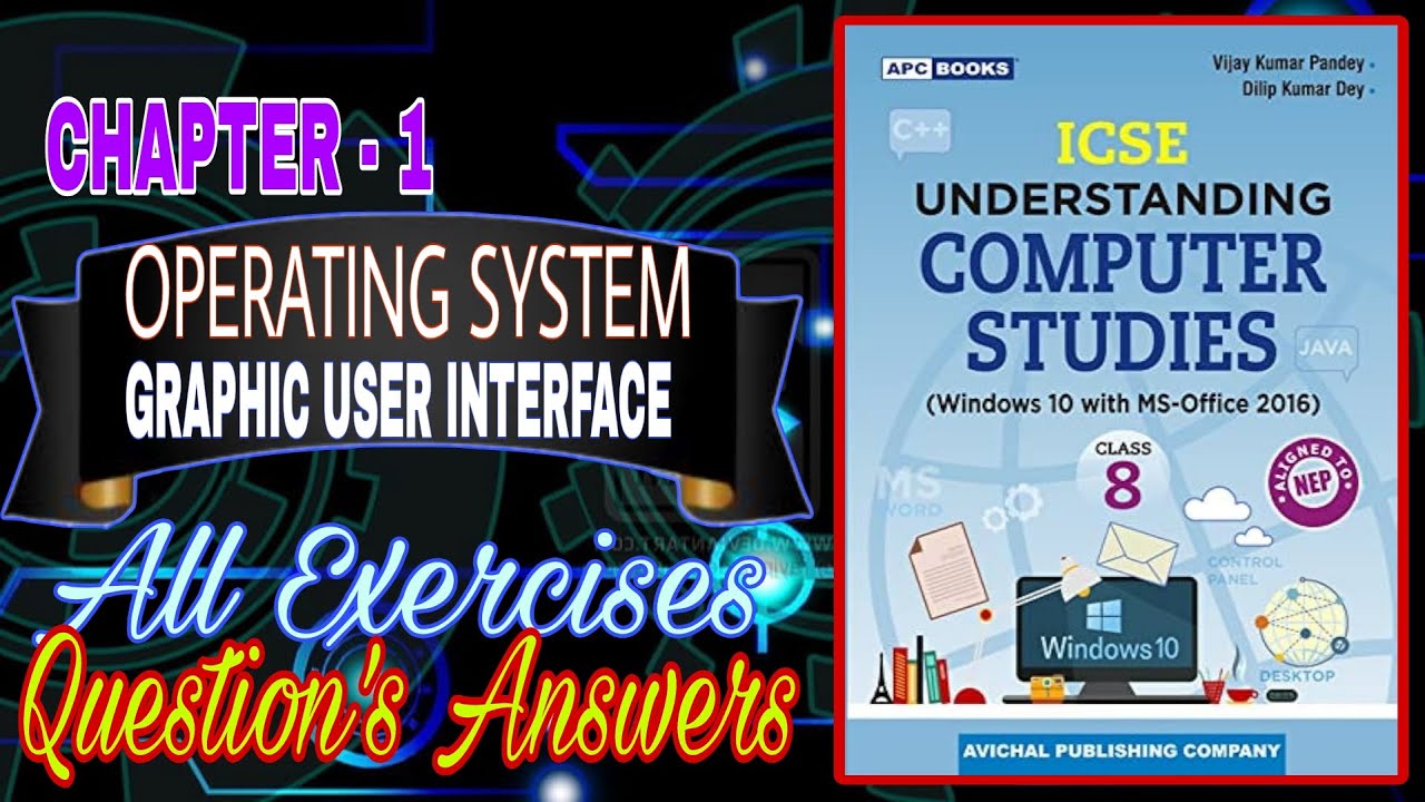 Computer Class 8 Chapter 1 Operating System And Graphical User