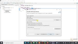 How to create an Executable Jar File in Eclipse with a Java Application