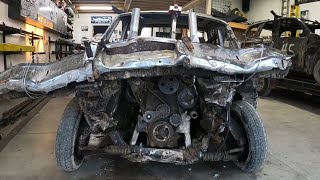 The Volvo is finally junk! Double aftermath video from Mitchell