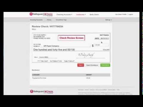 Safeguard ECheck - Receive A Check In Your Lockbox - YouTube