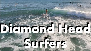 Dodging Surfers During Winter Swell at Diamond Head right before sunset 4K 1/18/25 4:50pm