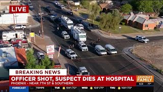 Officer injured, suspect killed in south Phoenix shooting