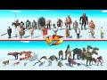 Weapon Team vs Bite Team - Animal Revolt Battle Simulator