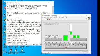 Animation of Dip Painting System with many Objects using LabVIEW