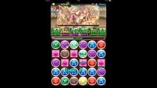 パズドラ ｢第22回チャレンジダンジョン！Lv10｣ 滅尽の大天使・ミカエルPTノーコン