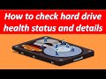 How to check the hard drive health status and details #Techie Zero