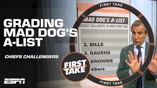 WORST LIST! NOT RIGHT! EGREGIOUS! 🗑️ Grading Mad Dog's A-List of Chiefs challengers | First Take