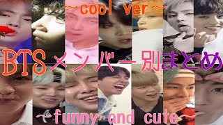 【防弾少年団】メンバー別動画を一気見したい方へ～BTS cool,funny\u0026cute moments～【日本語字幕】