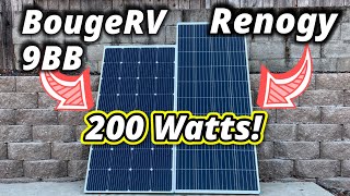 Renogy VS BougeRv  200 Watt Solar panel Disappointed!!
