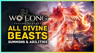 Wo Long - All Divine Beast Summons \u0026 Wizardry Magic Abilities So Far