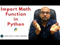#17 Python Tutorial for Beginners | Import Math Functions in Python | #mathfunctioninpython