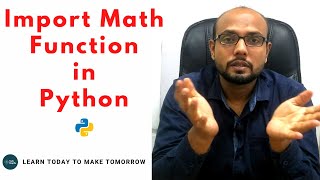 #17 Python Tutorial for Beginners | Import Math Functions in Python | #mathfunctioninpython