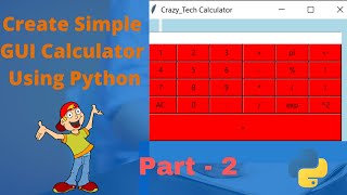 Simple GUI Calculator using Python Tkinter | Part-2 | Python Projects