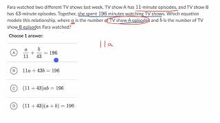 Linear function word problems — Basic example | Math | SAT | Khan Academy