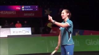 What A Moment! Kirsty Gilmour and Indonesians Badminton Lovers in Surabaya