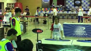 Individual Female (9~10) 3-3-3 Sport Stacking World Divisional Record 1.653