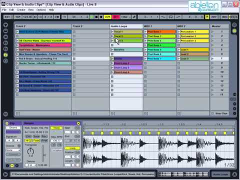 Clip View And Audio Clips - Ableton Live - YouTube